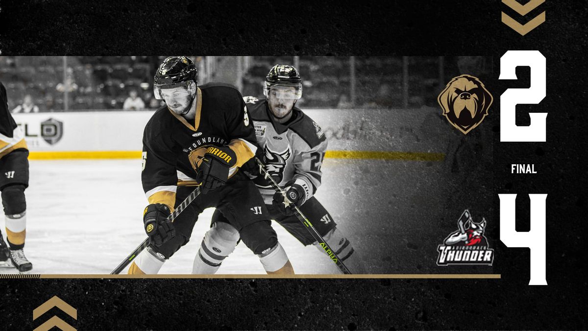 RECAP | GROWLERS TOPPED BY THUNDER 4-2