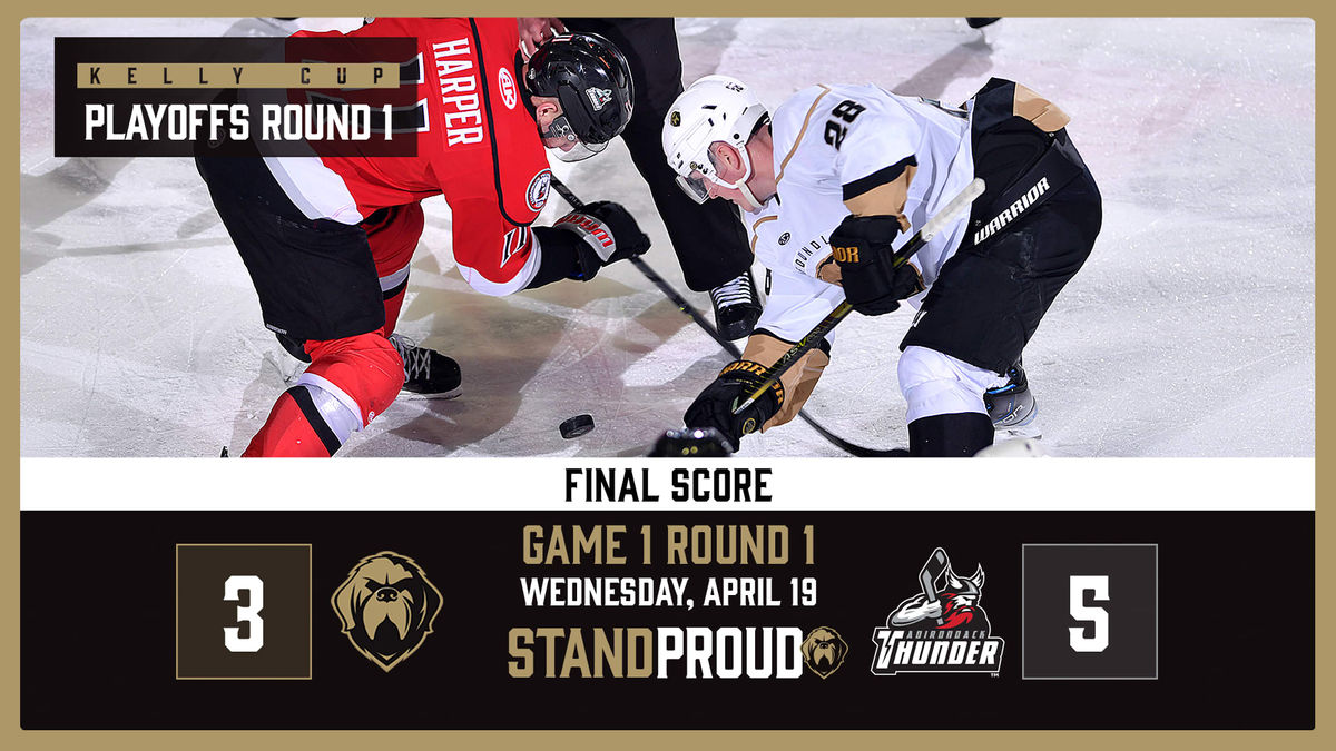 RECAP | GROWLERS TOPPLED 5-3 BY THUNDER IN GAME 1