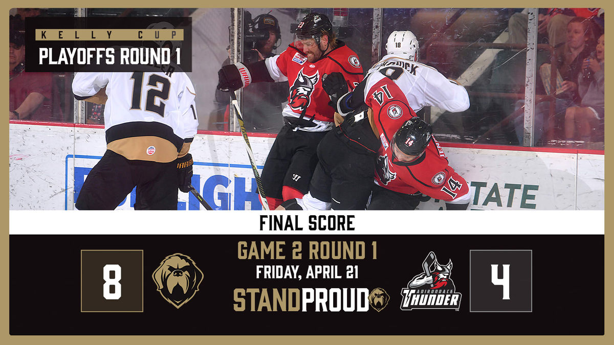 RECAP | GROWLERS EVEN SERIES WITH THUNDER IN 8-4 GAME 2 WIN