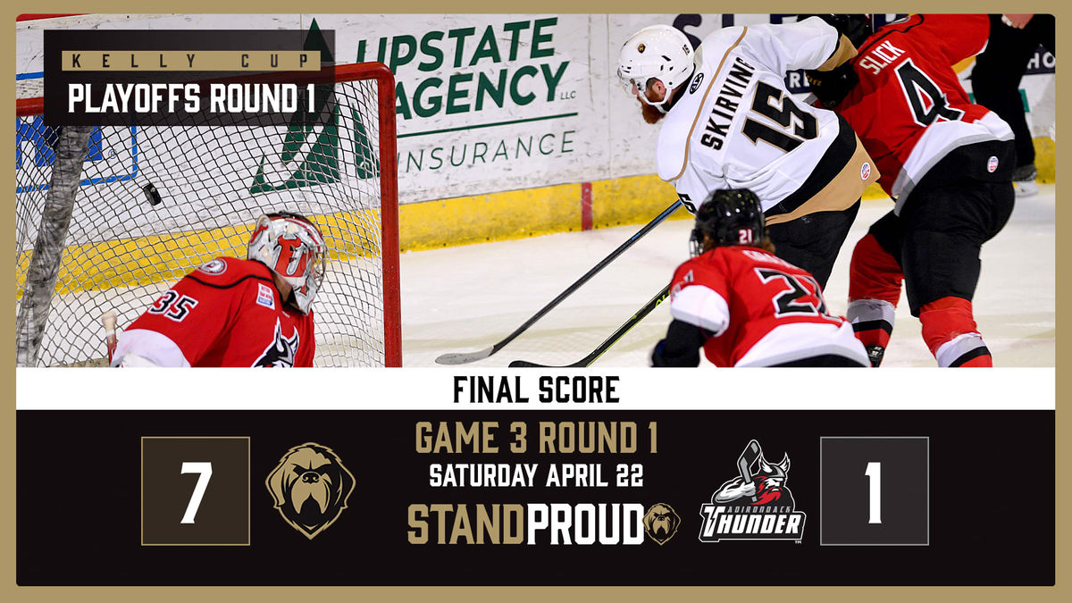 RECAP | GROWLERS ROUT THUNDER 7-1 IN GAME 3