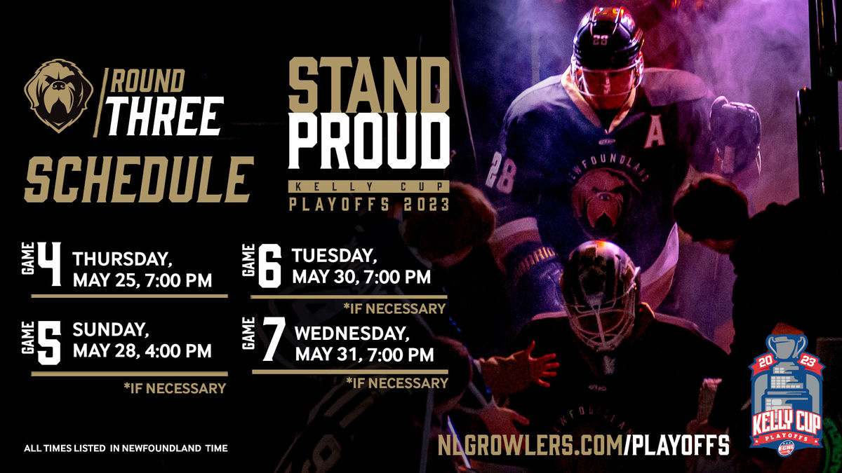 Growlers Announce Eastern Conference Final Home Dates
