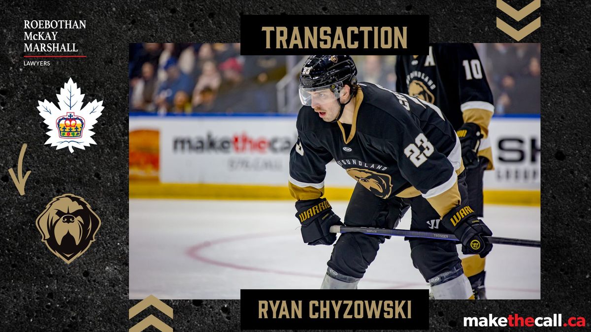Ryan Chyzowski Assigned To Growlers