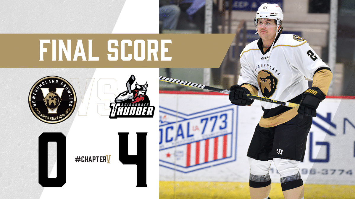 RECAP | GROWLERS BLANKED 4-0 BY THUNDER