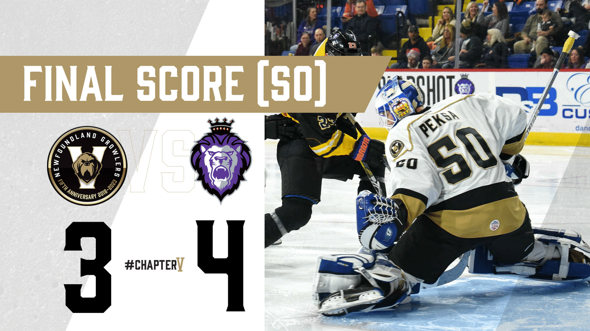 RECAP | GROWLERS TAKE POINT IN 4-3 SO LOSS TO ROYALS