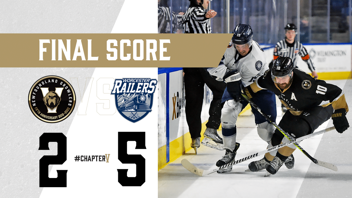RECAP | GROWLERS TOPPED 5-2 BY RAILERS
