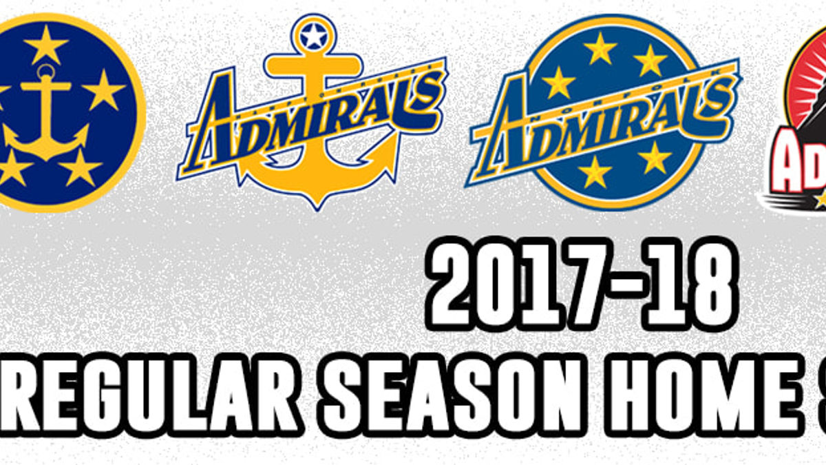 Admirals To Reval 2017-18 Home Schedule Monday