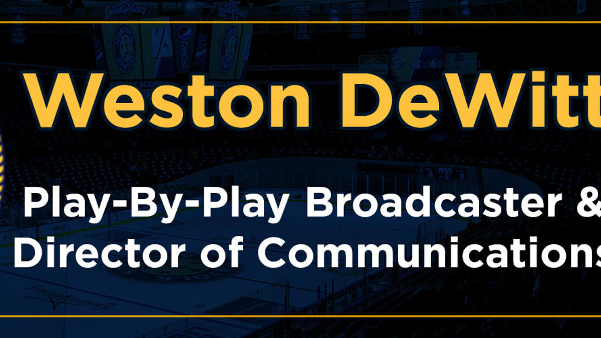 DeWitt Joins Admirals as new Director of Communications and Broadcaster