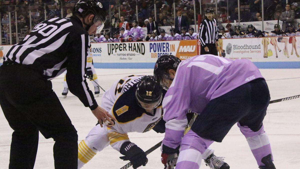 Five Unanswered Goals Carry Stingrays Past Admirals