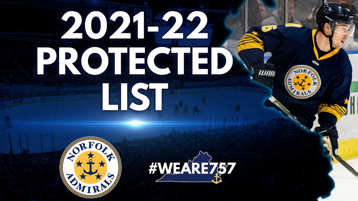 Admirals Submit 2021-22 Protected List