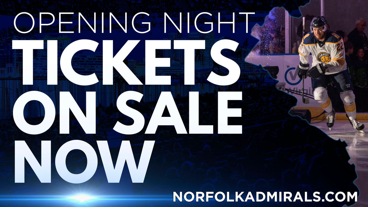 Admirals Opening Night Tickets Now On Sale