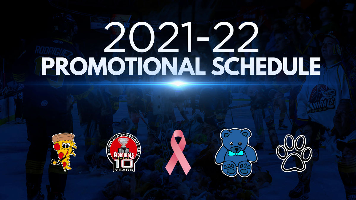 Admirals Announce 2021-22 Promotional Schedule
