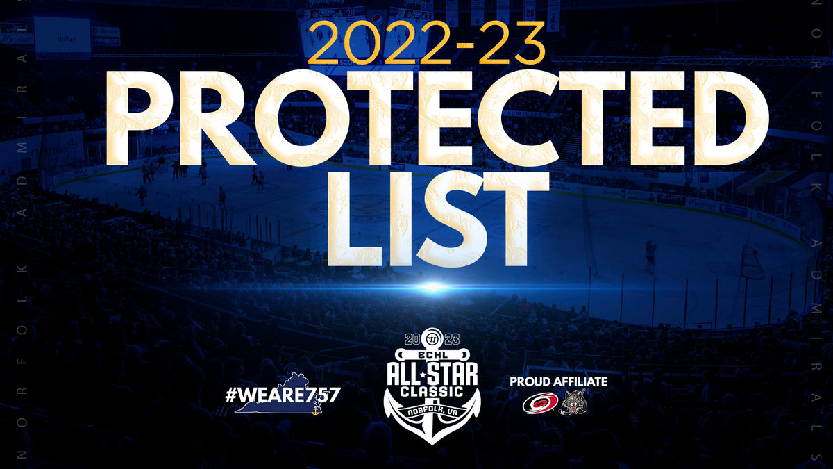 Admirals Announce 2022-23 Protected List
