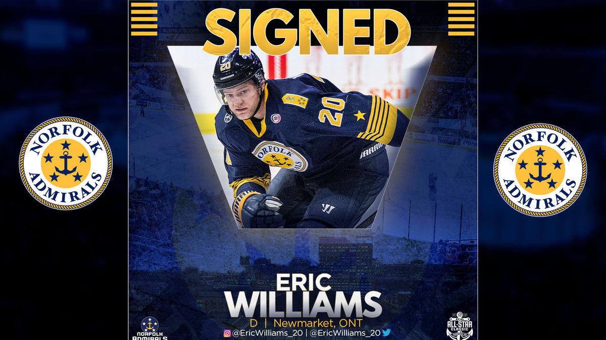 Defenseman Eric Williams Re-Signs With Admirals
