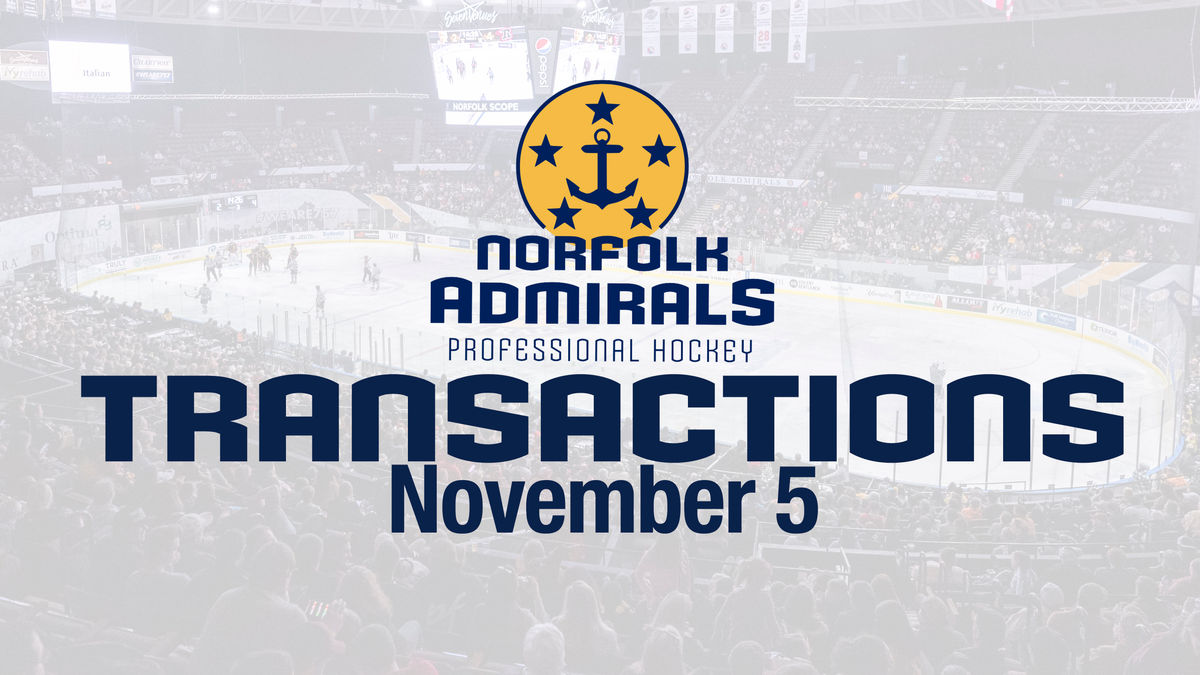 Admirals Transaction List | November 5
