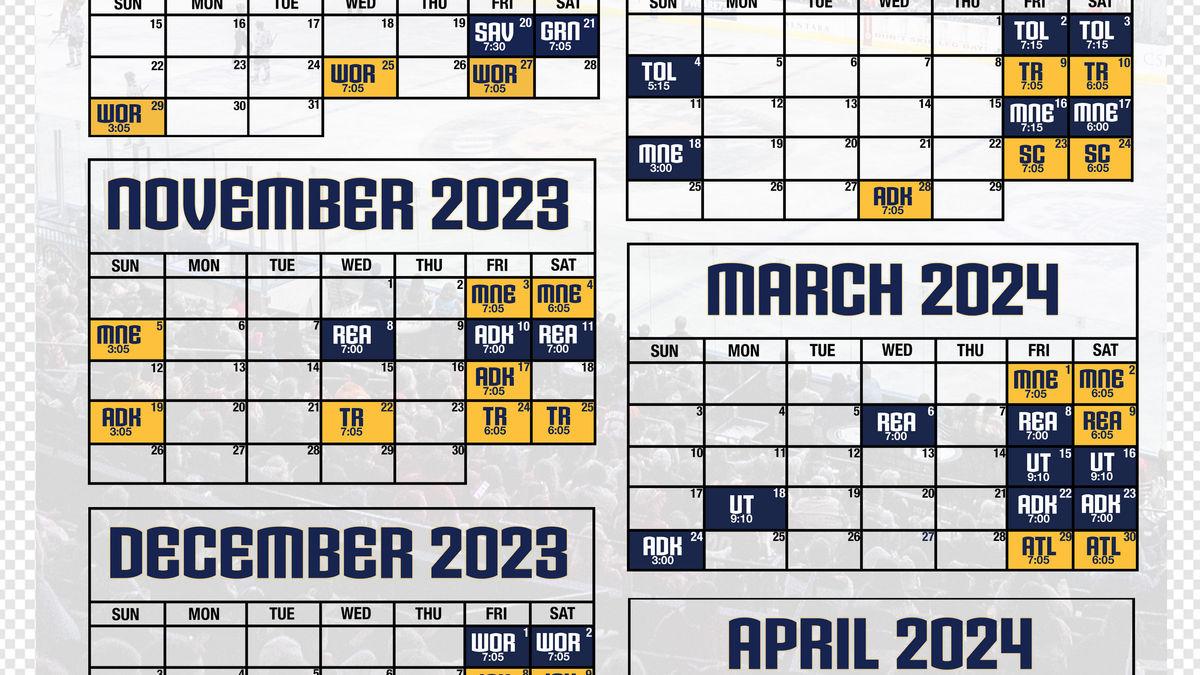 Admirals Release 2023-24 Regular Season Schedule