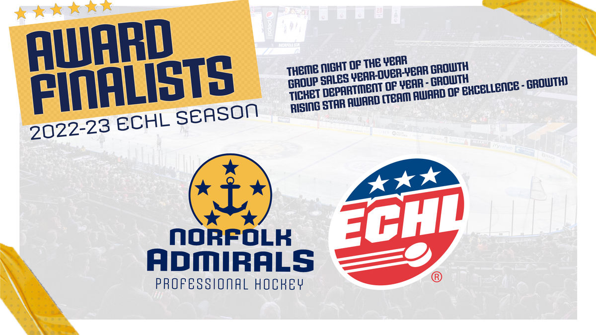 Admirals Nominated For Four ECHL Awards