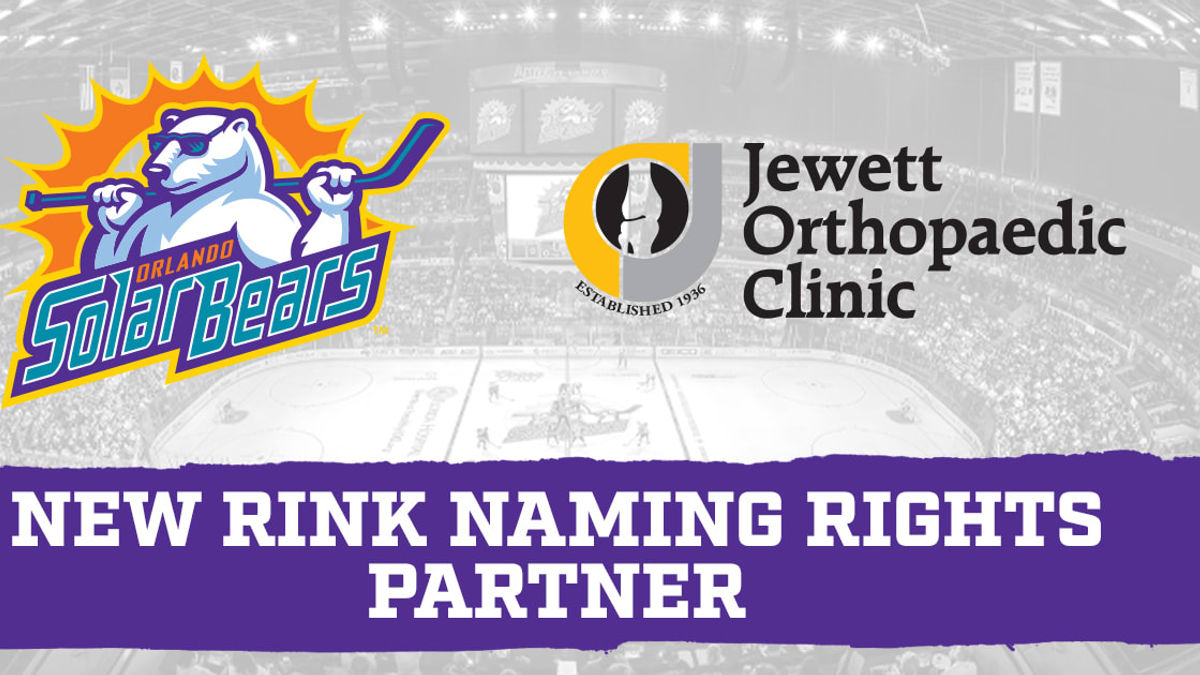 Solar Bears welcome Jewett Orthopaedic Clinic as new rink naming rights partner