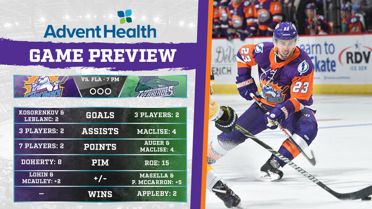 Game Preview: Solar Bears vs. Everblades | Oct. 25, 2019