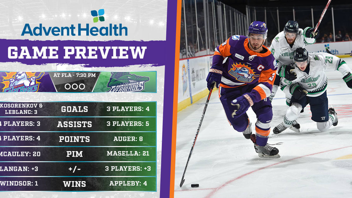 Game Preview: Solar Bears at Everblades | Nov. 6, 2019