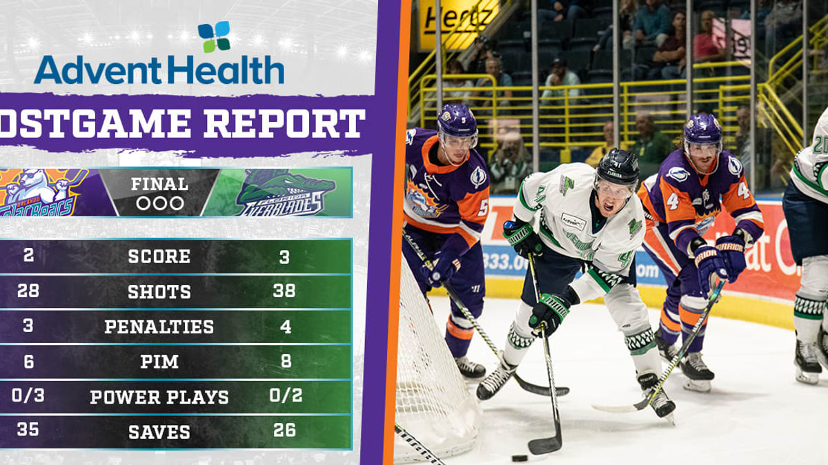 Solar Bears can&#039;t hold off Everblades comeback in loss