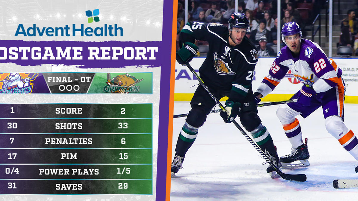 Solar Bears get point in 2-1 OT loss to Grizzlies