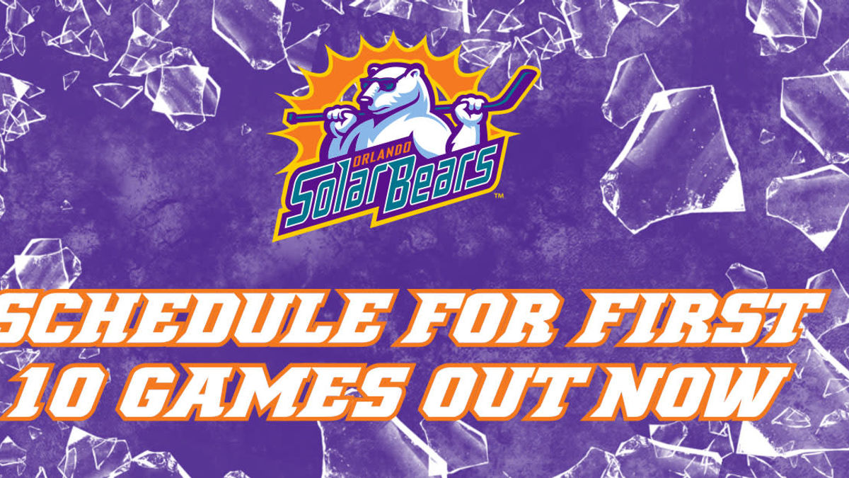 Solar Bears announce schedule for first 10 games of 2020-21 season