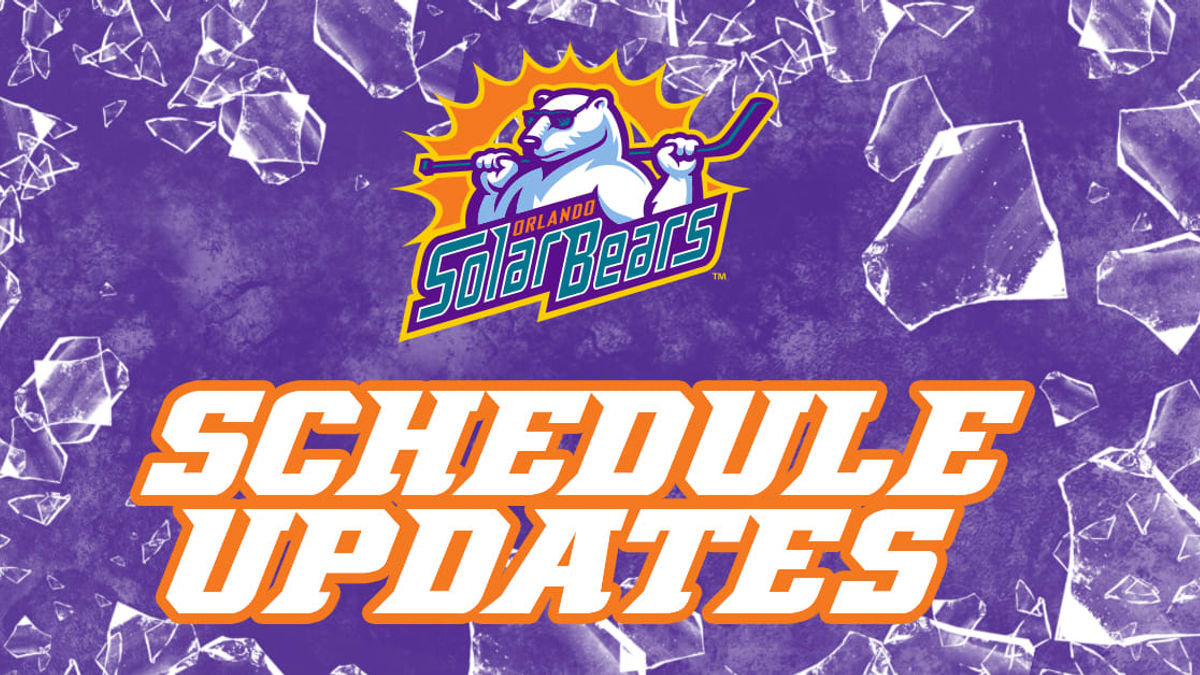 Solar Bears announce game changes