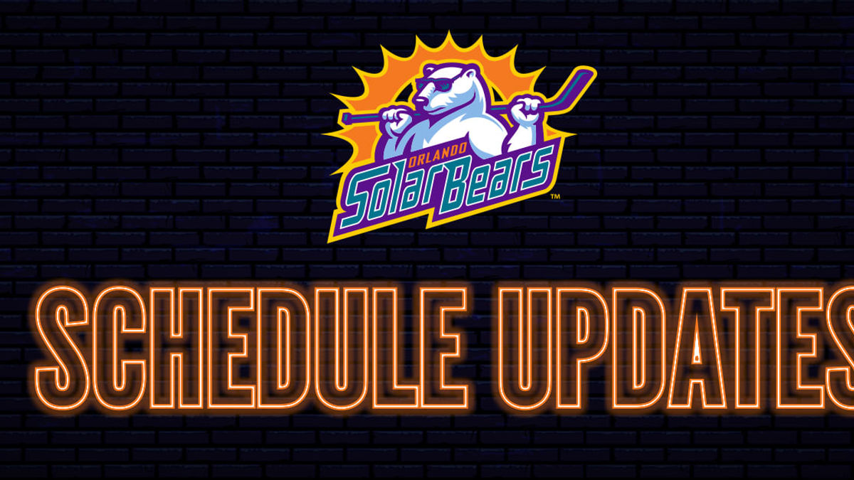 Solar Bears announce schedule changes for 2021-22 season