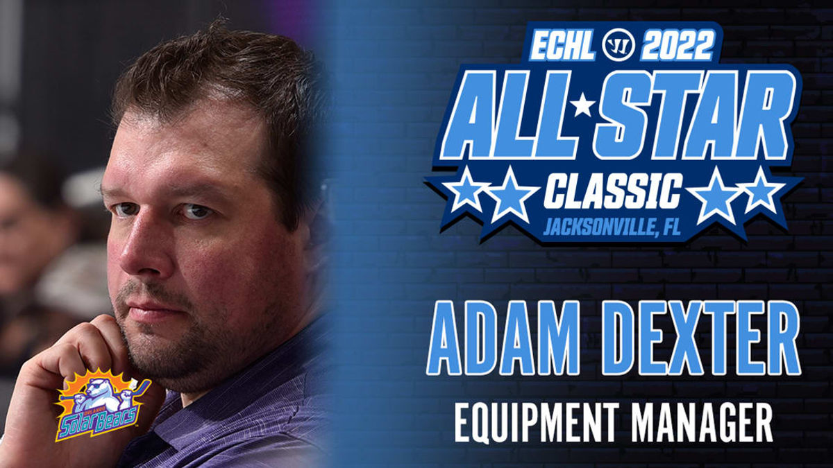 Adam Dexter named equipment manager for Warrior/ECHL All-Star Classic
