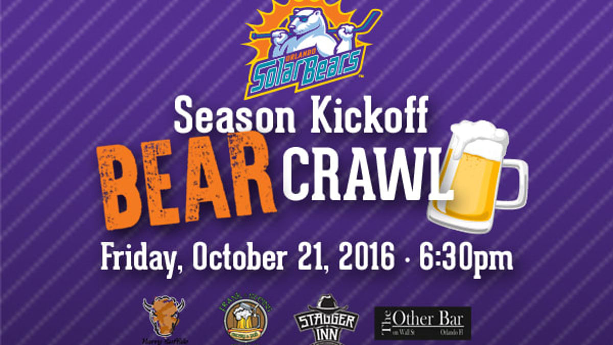 Solar Bears announce inaugural &quot;Bear Crawl&quot; on Oct. 21