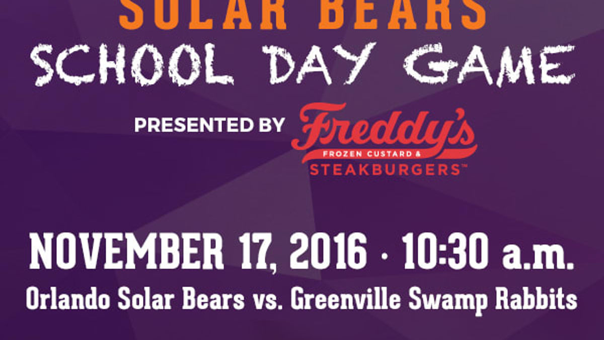 Solar Bears to host first-ever School Day Game
