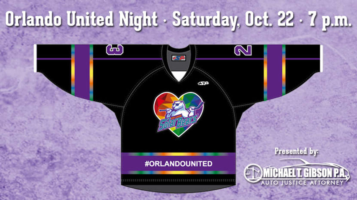 Solar Bears to host Orlando United Night on Saturday, Oct. 22