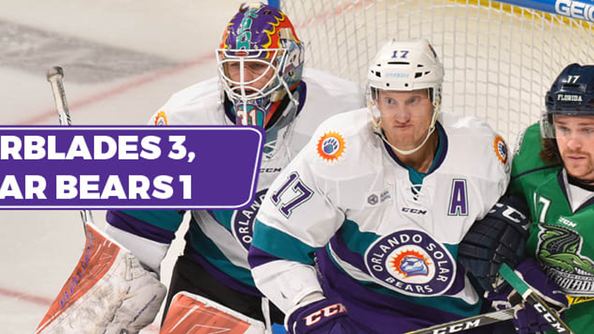 Late Everblades goal foils chances for Solar Bears in 3-1 loss