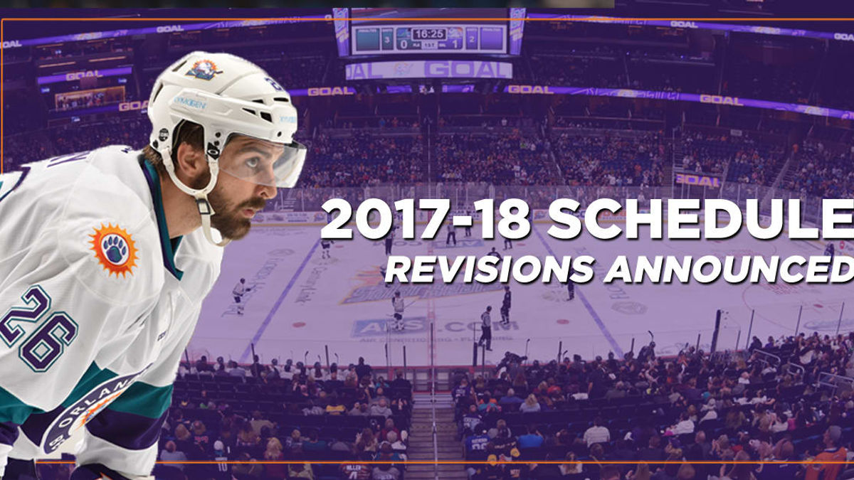 Solar Bears announce 2017-18 schedule revisions