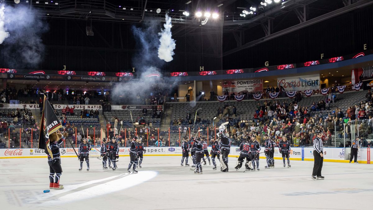 POWER PLAY PUSHES RUSH PAST GRIZZLIES, 3-1