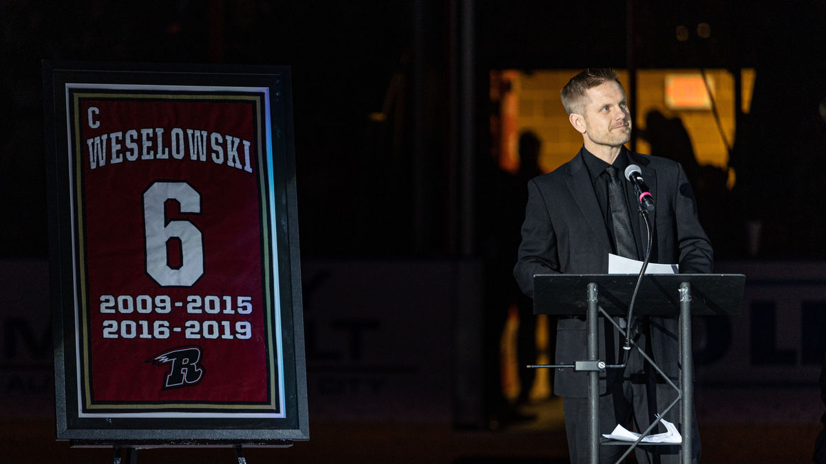 EVER GRATEFUL, RILEY WESELOWSKI&#039;S JERSEY RAISES TO THE RAFTERS