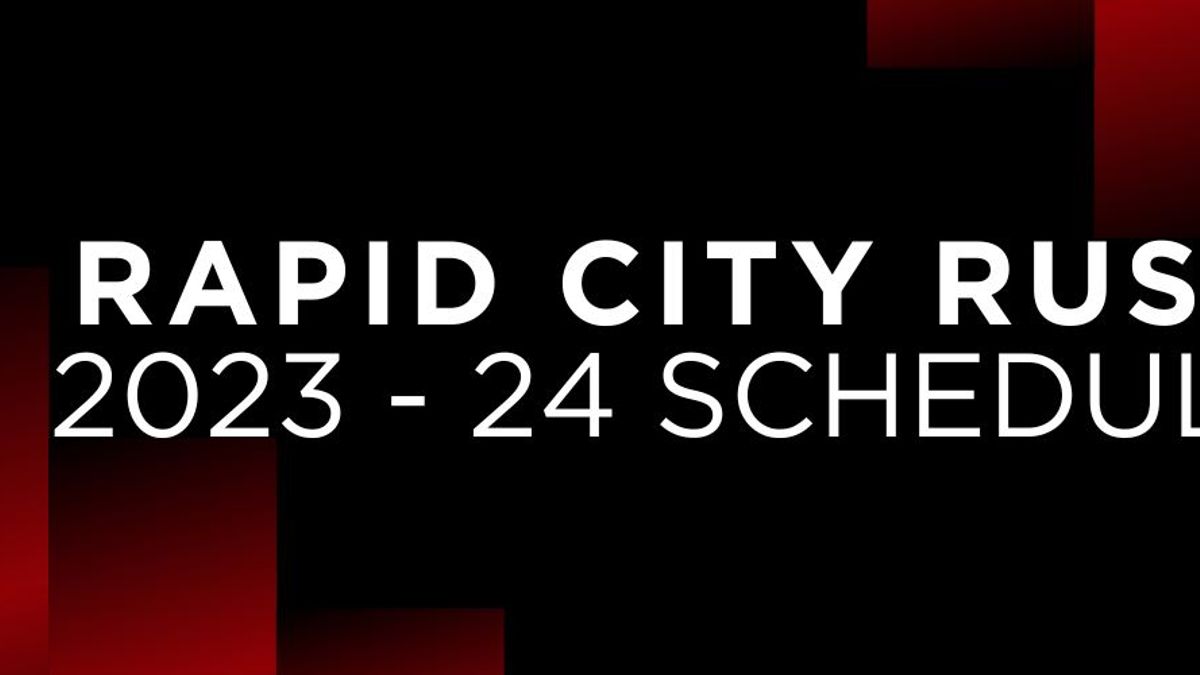 RAPID CITY RUSH 2023-24 SCHEDULE NOTES