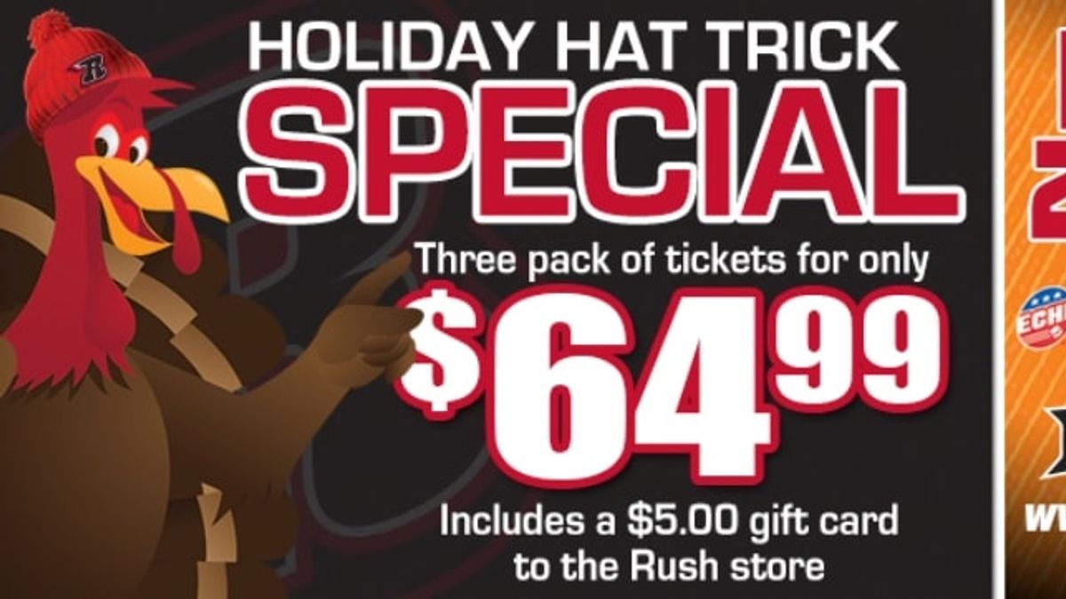 RUSH ANNOUNCE SECOND ANNUAL HOLIDAY HAT-TRICK 