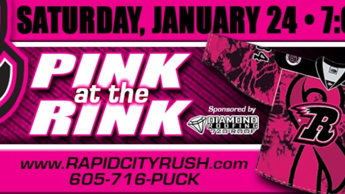 RUSH GEAR UP FOR SEVENTH ANNUAL PINK AT THE RINK GAME