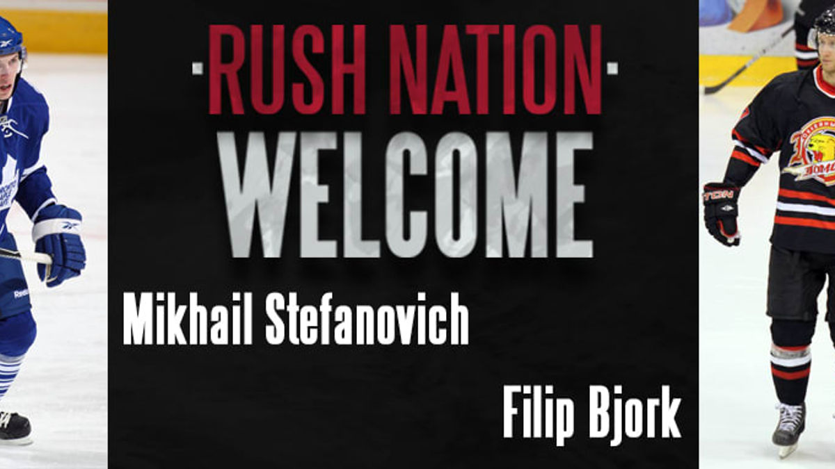 STEFANOVICH AND BJORK COME TO THE RUSH FROM EUROPE