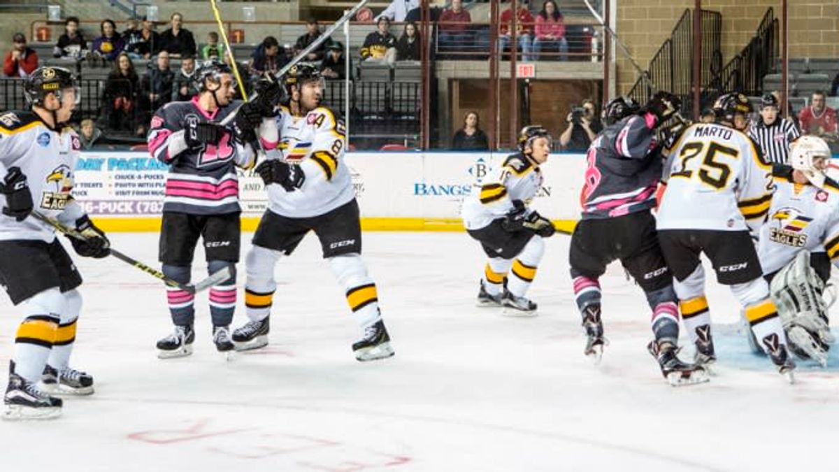 RUSH RALLY FALLS SHORT IN PINK AT THE RINK GAME