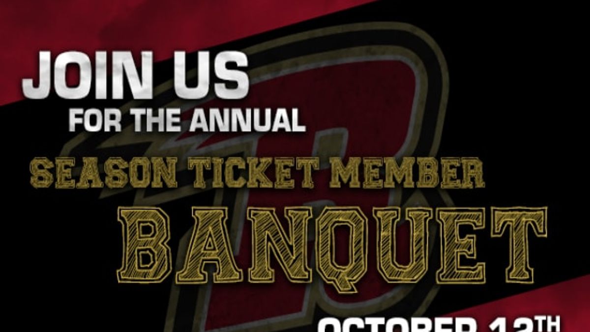 ANNUAL SEASON TICKET MEMBER BANQUET SLATED FOR WEDNESDAY