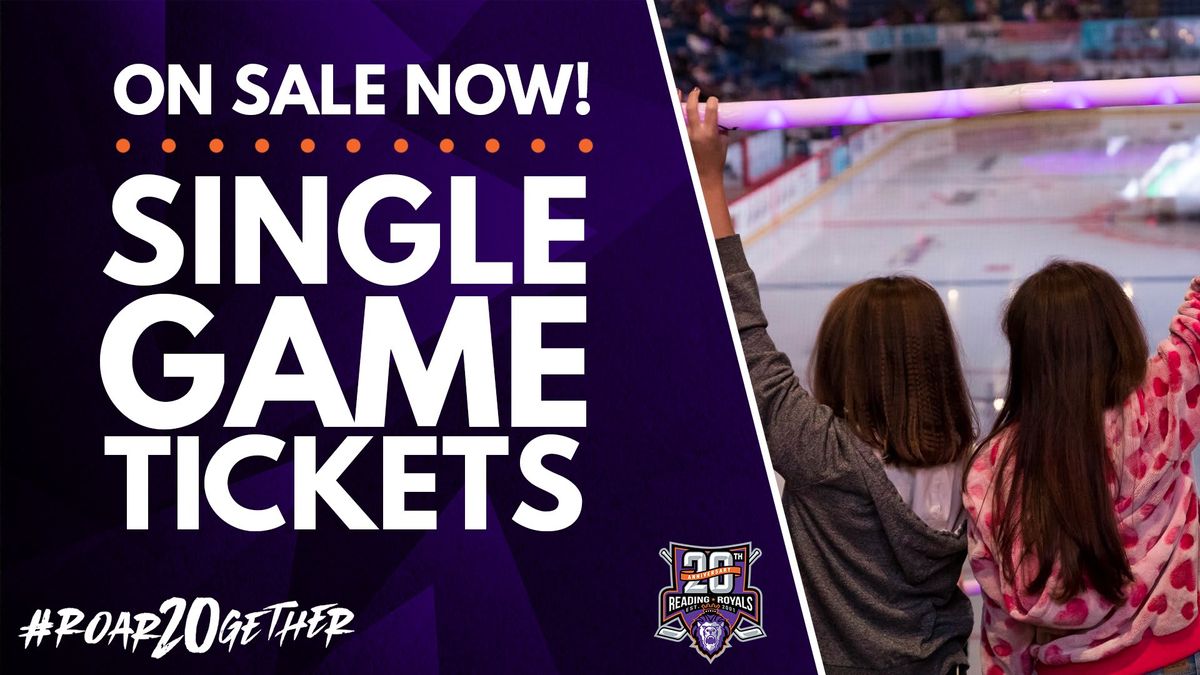 Single game tickets for Reading Royals now on sale