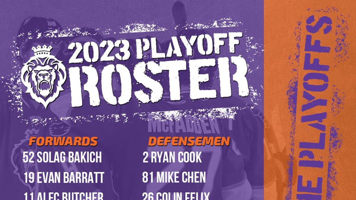 Royals Announce 2023 Kelly Cup Playoff Roster