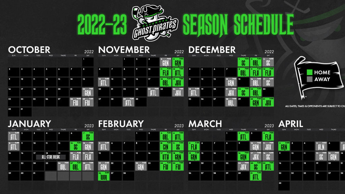 Ghost Pirates Announce 22-23 Inaugural Regular Season Schedule