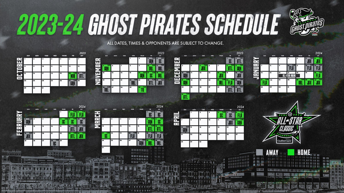 Ghost Pirates Announce 2023-24 Regular-Season Schedule