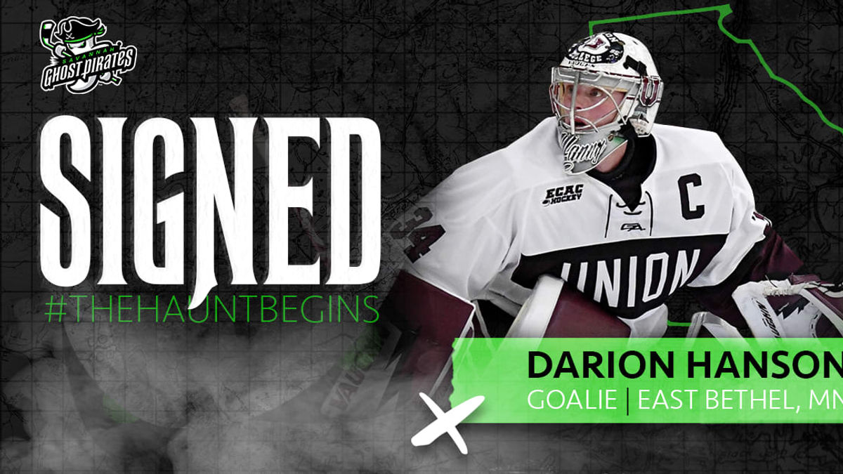 GHOST PIRATES AGREE TO TERMS WITH GOALTENDER DARION HANSON