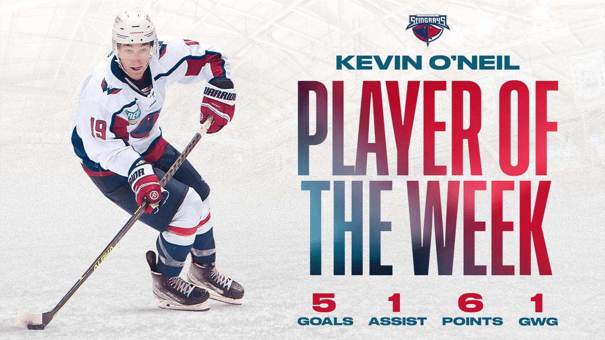 Kevin O&#039;Neil Named ECHL Player of the Week
