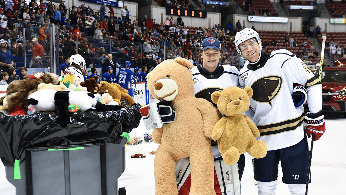 STINGRAYS SEND 14,237 STUFFED ANIMALS TO THE ICE IN ANNUAL TEDDY BEAR TOSS GAME