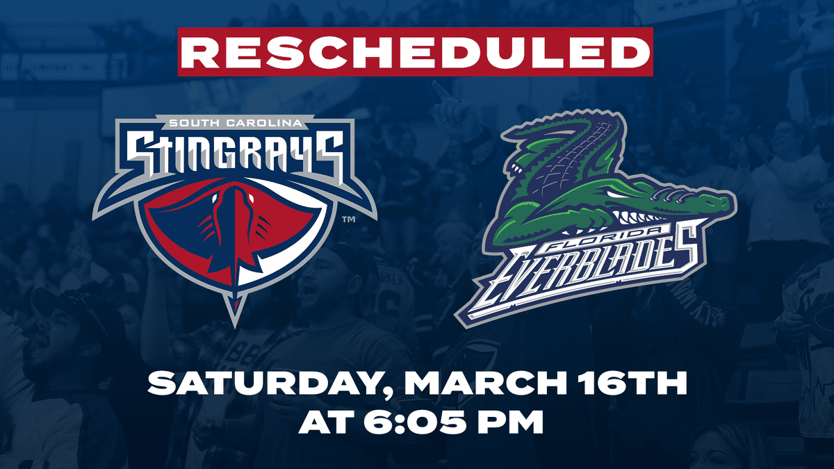 Postponed Stingrays Game Rescheduled to March 16